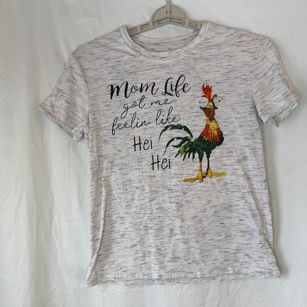 Mom Life Got Me Feeling Like Hei Hei Funny Mom Small S Chicken T-Shirt Moana